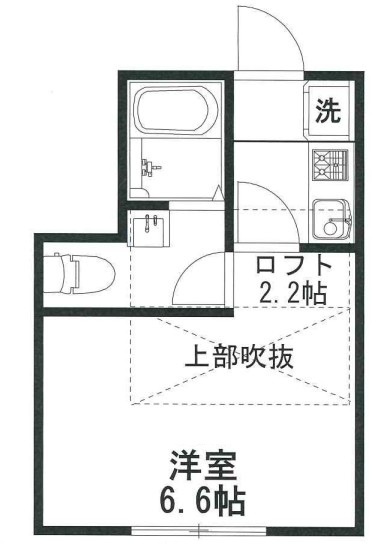 国立市東３丁目のアパートの間取り