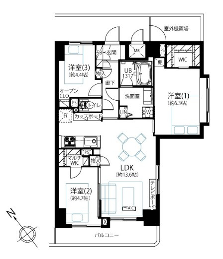 【間取り】 | シーアイマンション池袋西