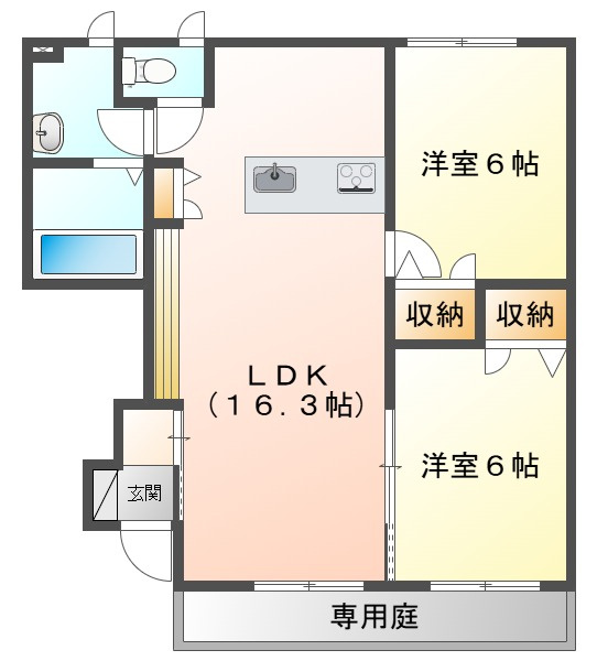ジョイパレス西市　Ａの間取り