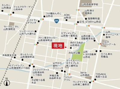 【地図】 | LIGARE　山形市南四番町１期