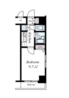 【間取り】 | プレール日本橋弐番館  | 間取りです。