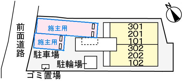 ヴィラ　ジャローネの駐車場|駐車場
