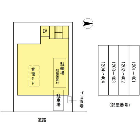 ｔｅｒｒａｃｅ（テラス）の区画図