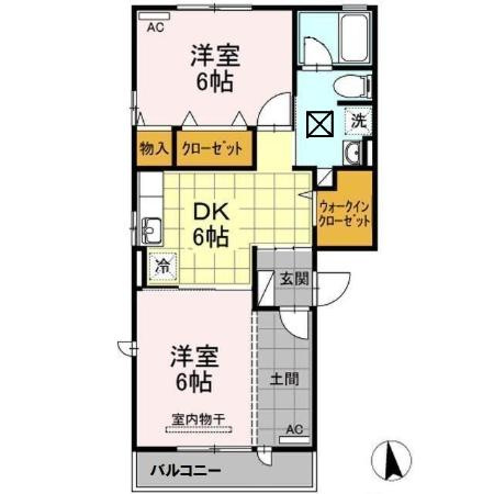 Ａｓｕｋａ D棟の間取り