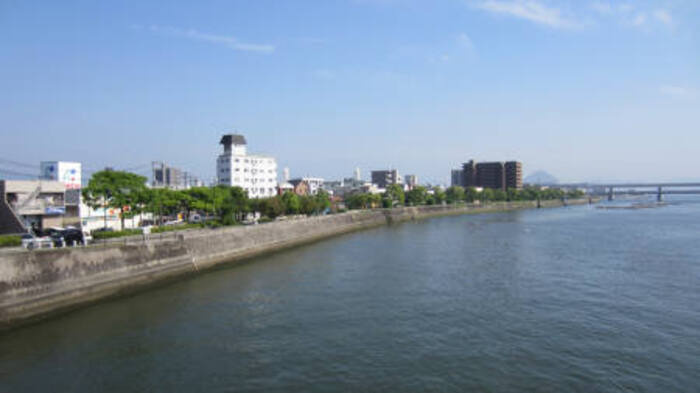 メリー吉島の展望|吉島橋より南側風景（建設地より505ｍ地点）