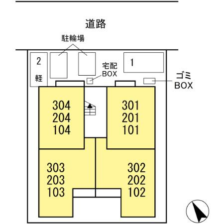 Ｄ－ｒｏｏｍ舟入南の区画図