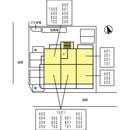 ＨＯＵＳＥ ＴＡＧＡＷＡの区画図
