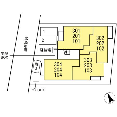 ｂａｍｂｏｏ ｇｒａｓｓ舟入の区画図