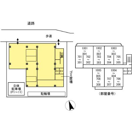 仮）中特ビルの区画図