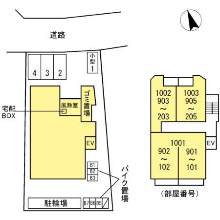 リモッカ大手町の区画図