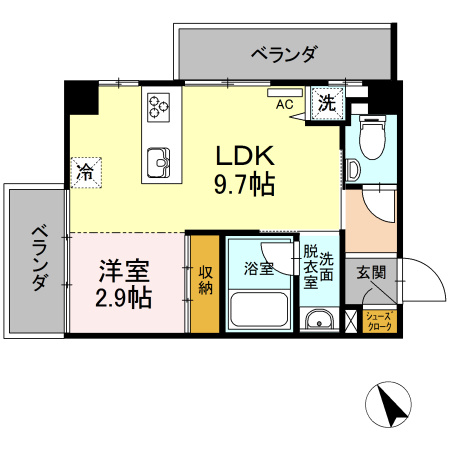ＨＯＵＳＥ ＴＡＧＡＷＡの間取り