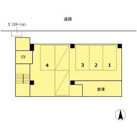 ベルメゾン新見の区画図