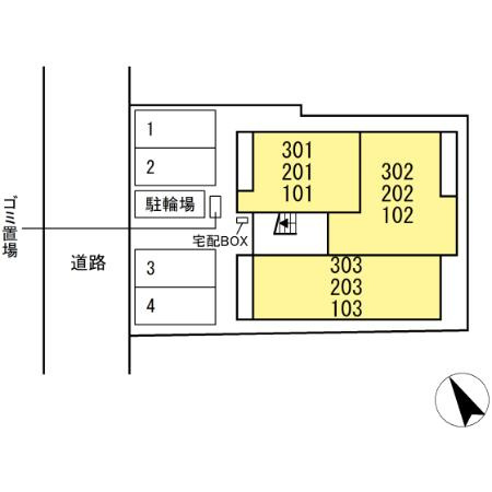 ルミエ西川口の区画図