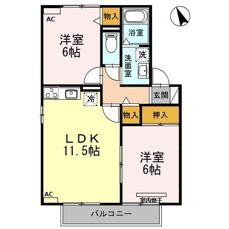 ファミリア21　Bの間取り