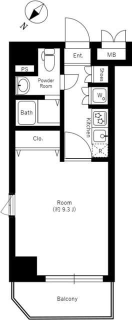 AQUA PRIME TOWER OSHIAGEの間取り