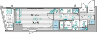【間取り】 | ガラ・ステーション岩本町Ｓｏｕｔｈ | 間取りです。