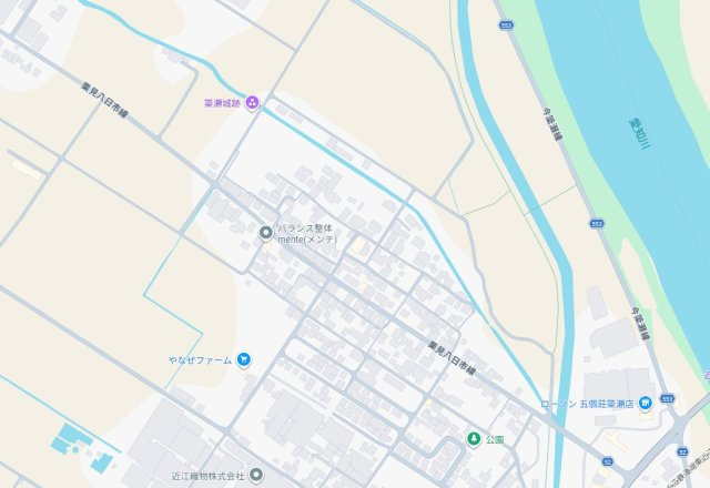 東近江市五個荘簗瀬町　第3期　新築一戸建ての地図