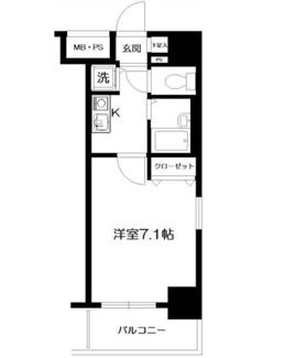【間取り】 | メインステージ茅場町 | 間取りです。
