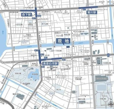 【地図】 | ルフォンプログレ清澄白河プレミア