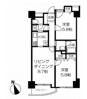 【間取り】 | ヴィザージュ橋本 | 間取りです。