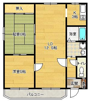 【間取り】 | 第三星栄ハイツ