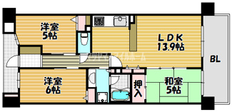 【間取り】 | コスモ住道駅前