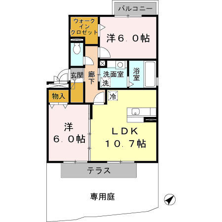 【間取り】 | コーダ・コリーナⅡ