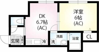 【間取り】 | エスワンハイツ高ヶ坂 | 間取りです。