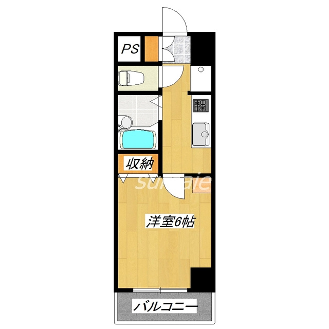 ドミール北赤羽の間取り|フローリング・バルコニー付きのお部屋です☆