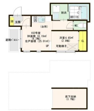 ガナーズ館　長柄の間取り