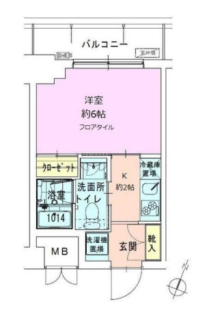 門前仲町レジデンス弐番館の間取り