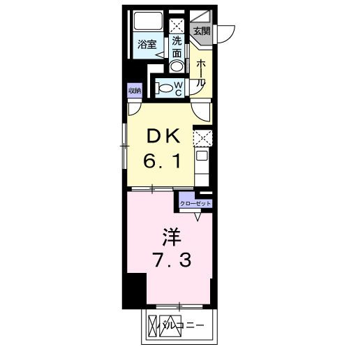 トレスオハス　稲葉荘の間取り