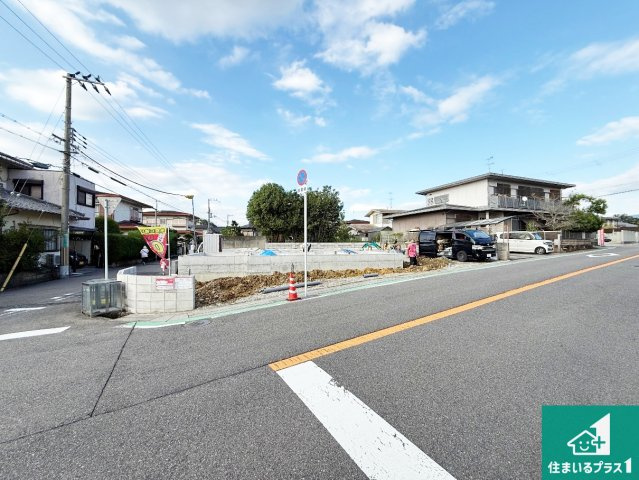 河内長野市大師町　第2期　新築一戸建ての前面道路含む現地写真|周辺は落ち着いた街並みの住宅地！子育てがしやすい住環境です！まだ未完成ですが、現地でしかわからない事もございます。是非一度ご覧ください。