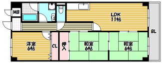 【間取り】 | メゾン菱江