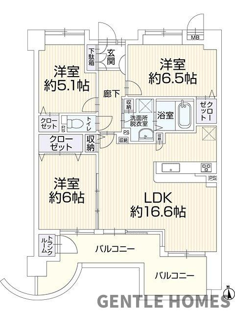 アーバンパレス室見河畔の間取り