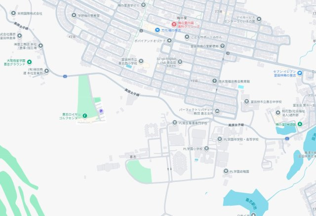 富田林市梅の里　新築一戸建ての地図