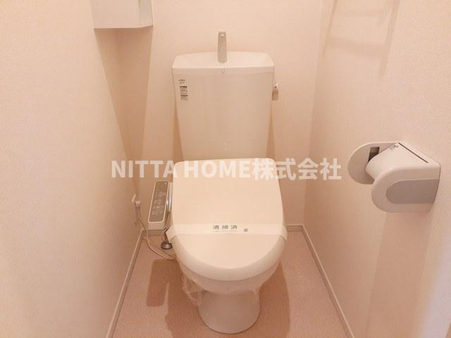 京丹後市大宮町口大野のアパートのトイレ|温水洗浄付きのトイレです◎