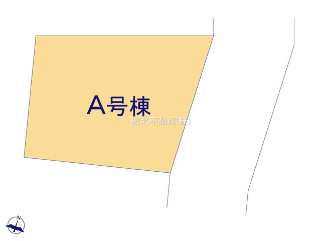 練馬区西大泉5丁目 限定1棟の区画図|前面道路約6.0ｍ公道に面する立地