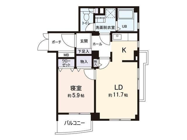 フレア雪谷の間取り