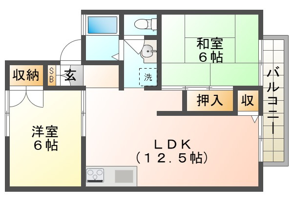ネオアネックスの間取り