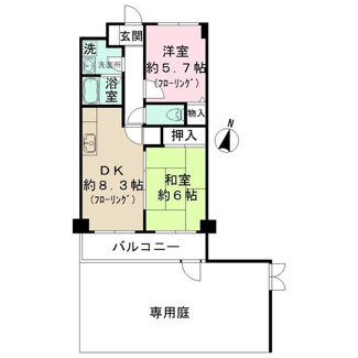 【間取り】 | ドリームハイツ南林間 | 間取りです。