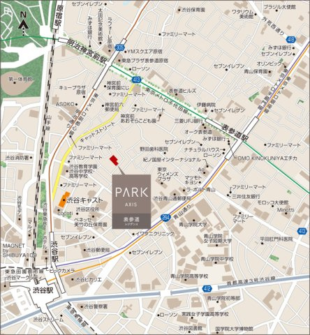 パークアクシス表参道レジデンスの地図