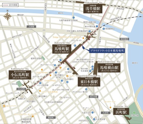 プラウドフラット日本橋馬喰町の地図