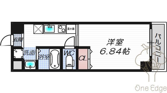 みおつくし西梅田Ⅳの間取り