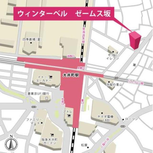 ウィンターベル　ゼームス坂の地図