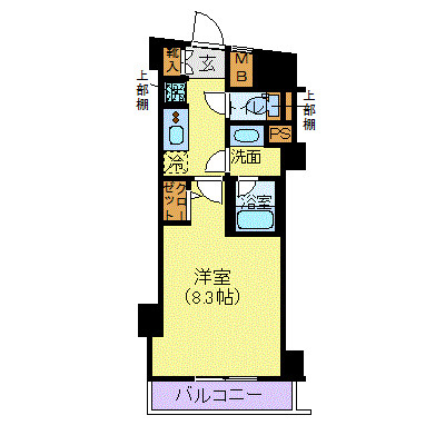 メイクスデザイン門前仲町Ⅱの間取り