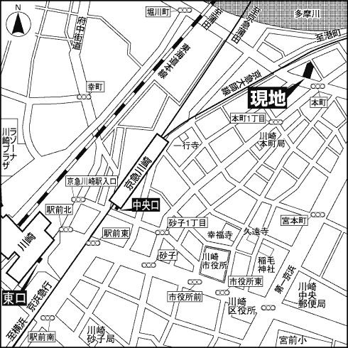 サンウエスト横浜の地図