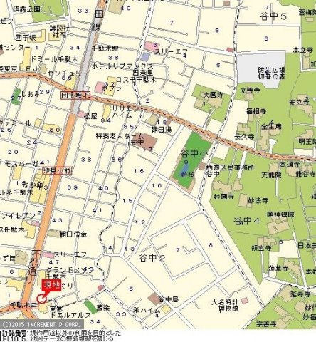 カテリーナ千駄木の地図