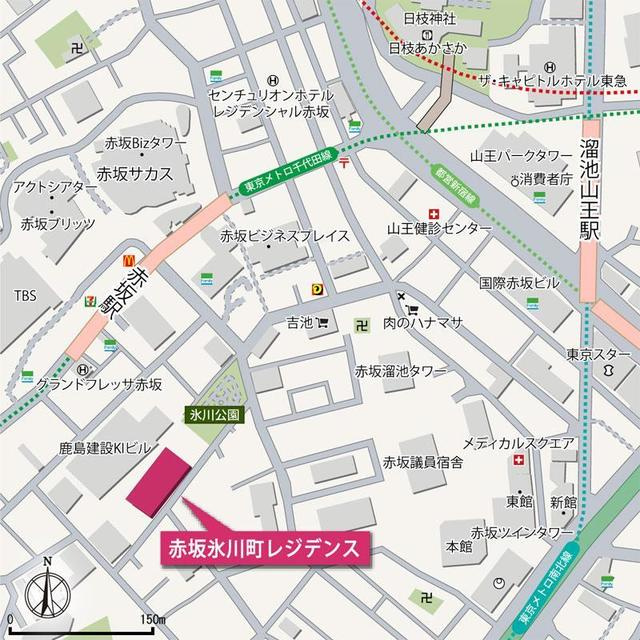赤坂氷川町レジデンスの地図