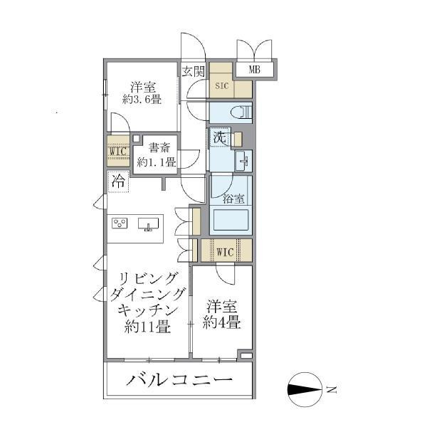 Ｌａ　Ｐｅｒｌａ　ＪｉｙｕｇａｏｋａＩＩの間取り